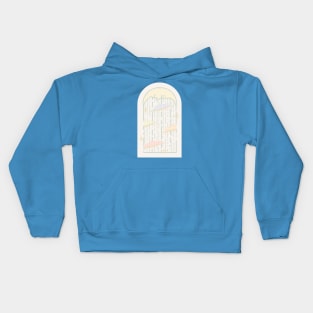 Rainy Night Sky Art Nouveau Kids Hoodie